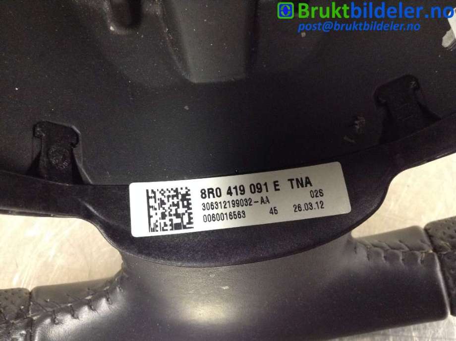 Ratt til Audi A3 2009-2012 (Type II, Fase 2)  (AUDI|8R0 419 091 E|)