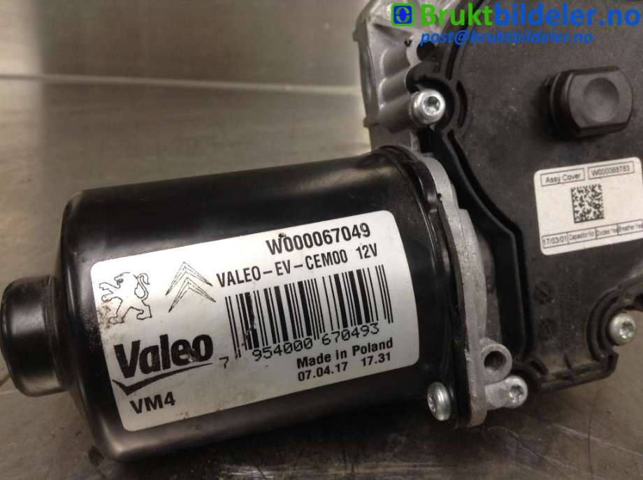 Viskermotor frontrute til Peugeot Expert 2016-->> (Type III) (PEUGEOT|9808465280|W000069722|)