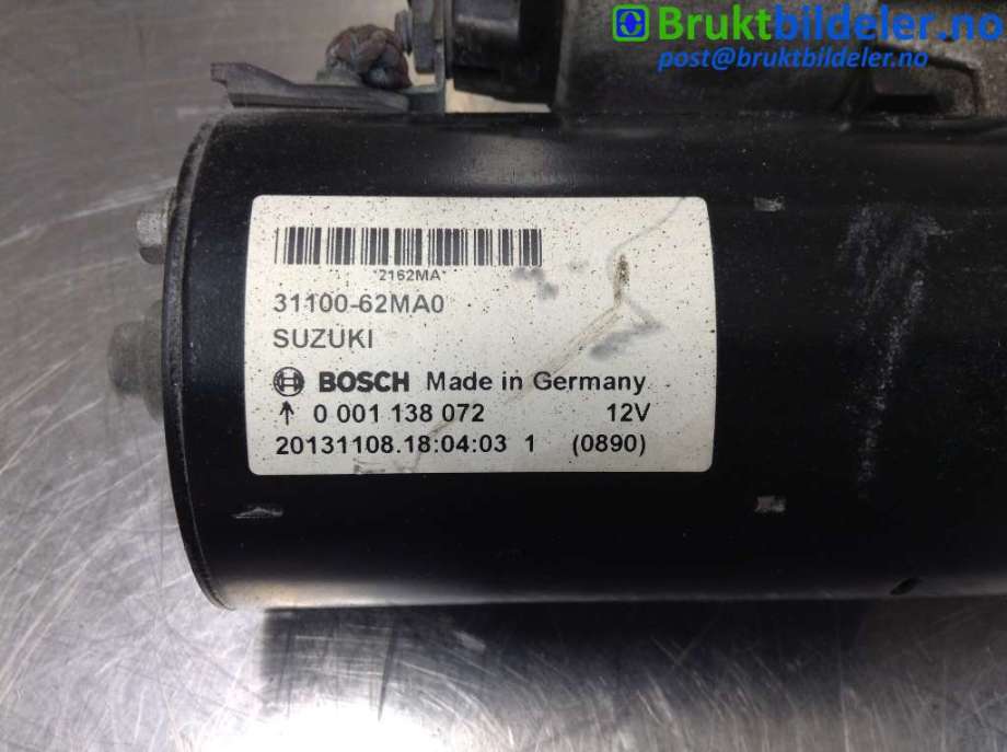 Starter diesel til Suzuki SX4 2009-2013 (Type I, Fase 2)  (SUZUKI|31100-62MA0|0 001 138 072|)