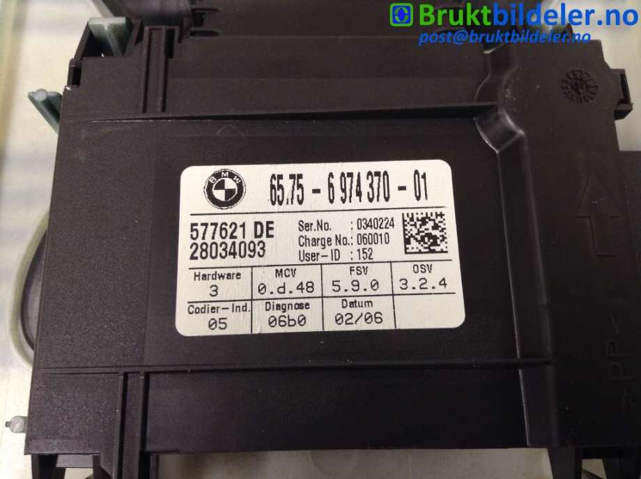 Sensor diverse til BMW 5-Serie 2003-2010 (E60/E61) (E60/E61) (BMW|65 75 6 974 370-01|28034093|)