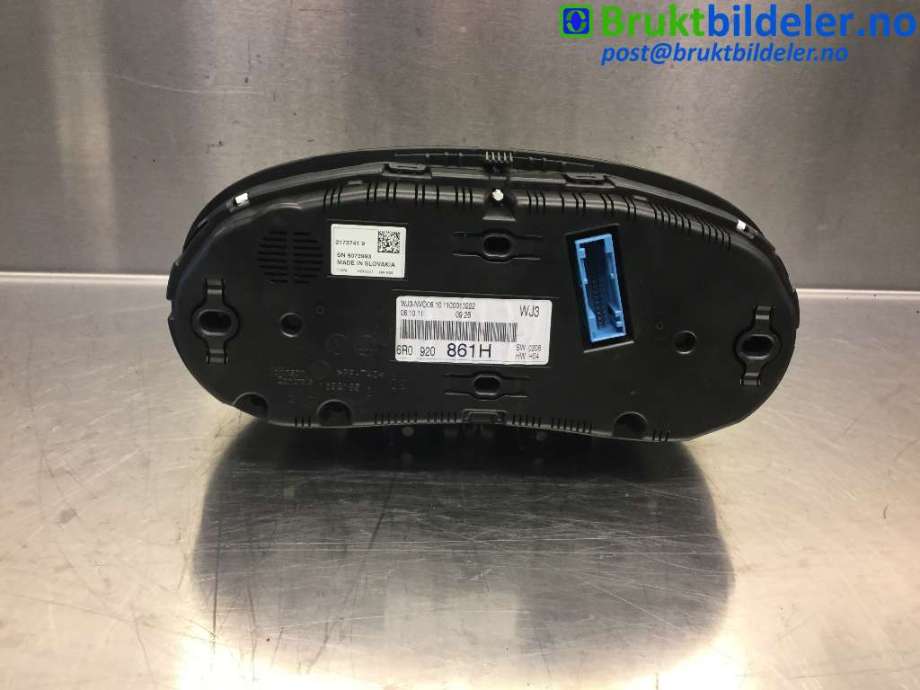 Instrumentpanel til VW Polo 2009-2014 (Type V, Fase 1) (VOLKSWAGEN|6R0 920 861 H|)