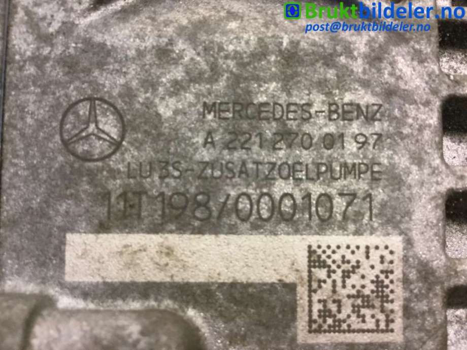Oljepumpe girkasse til Mercedes C-Klasse 2011-2014 (Fase 2) (W204) (W204) (MERCEDES|A 221 270 01 97|11T 198/0001071|)
