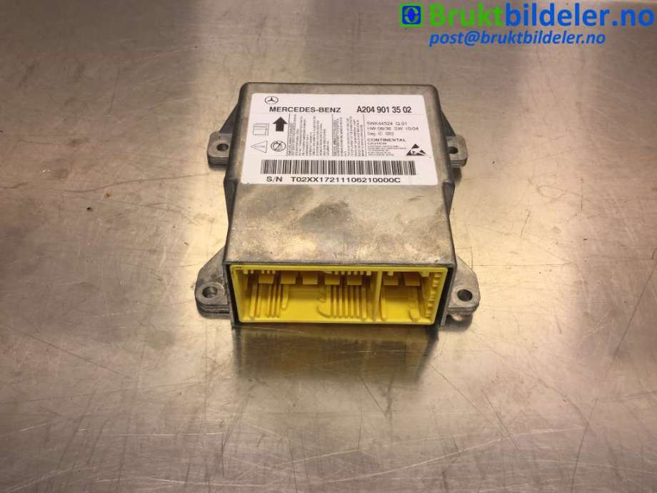Airbag elektronikk til Mercedes C-Klasse, 2011-2014 (Fase 2) (W204) (W204) (MERCEDES|A 204 901 35 02)