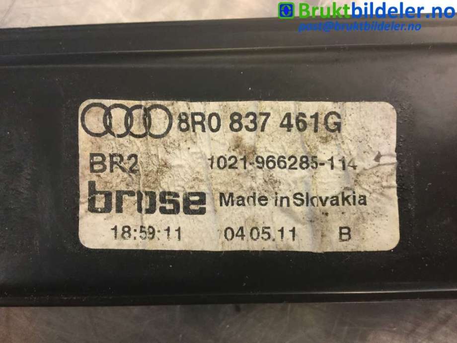 Ruteheis til Audi Q5 2008-2012 (Type I, Fase 1)  (AUDI|8R0 837 461 G|1021-966285-114|)