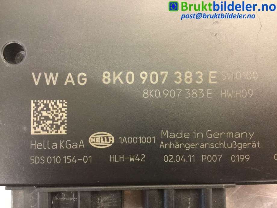 Styreenhet hengerfeste til Audi A4 2007-2014 (Type IV) (B8) (B8) (AUDI|8K0 907 383 E|)