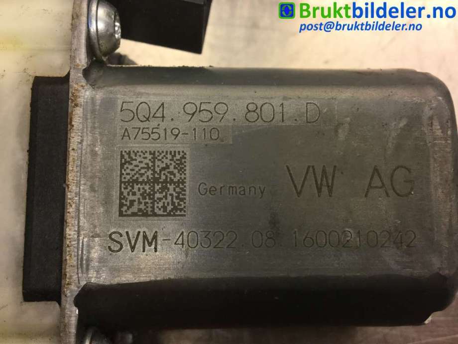 Ruteheis høyre bak til VW Passat 2015-2019 (Fase 1) (B8) (B8) (5Q4 959 801 D|)