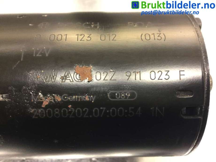 Starter diesel til VW Passat 2005-2010 (B6) (B6) (VOLKSWAGEN|02Z 911 023 F|0 001 123 012|)