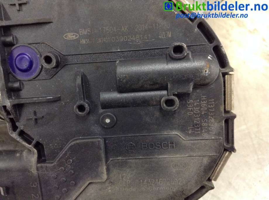Viskermotor frontrute til Ford Focus 2014-2018 (Type III, Fase 2) (FORD|BM51-17K484-A|)