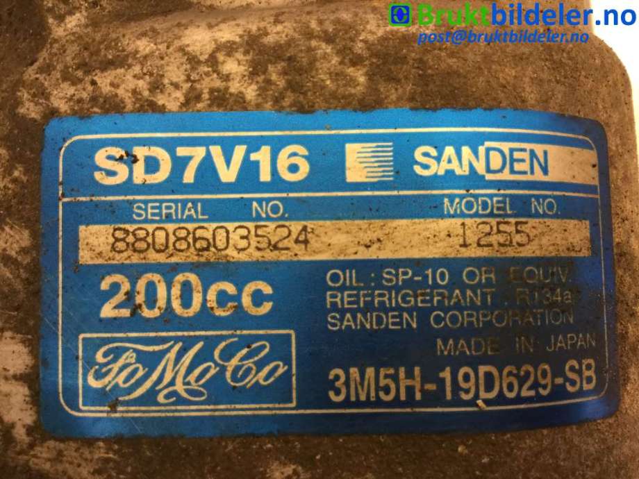 Aircondition kompressor til Volvo V50 2004-2007 (Fase 1)  (VOLVO|3M5H-19D629-SB|8808603524|)