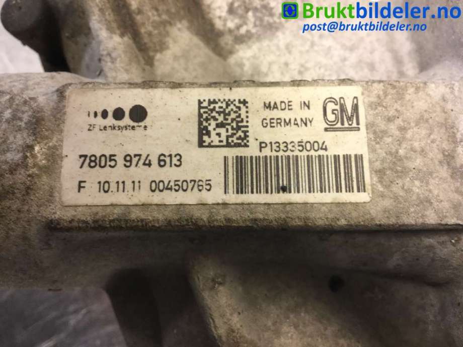 Tannstang elektrisk til Opel Astra J 2010-2015 (OPEL|13335004|7805 974 613|261010)