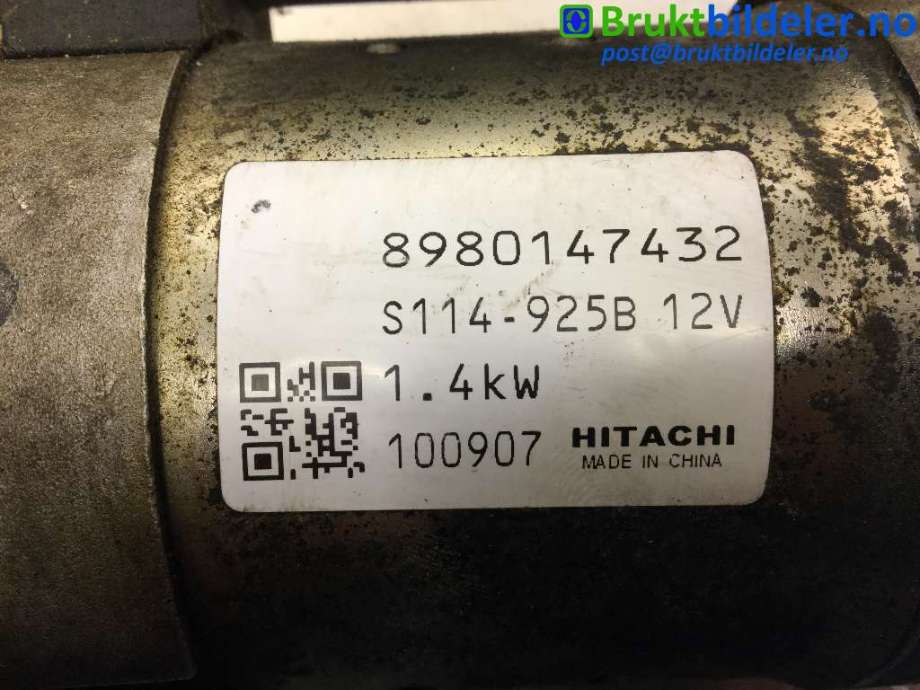Starter diesel til Opel Astra J 2010-2015 (OPEL|S114-925B|8980147432|)