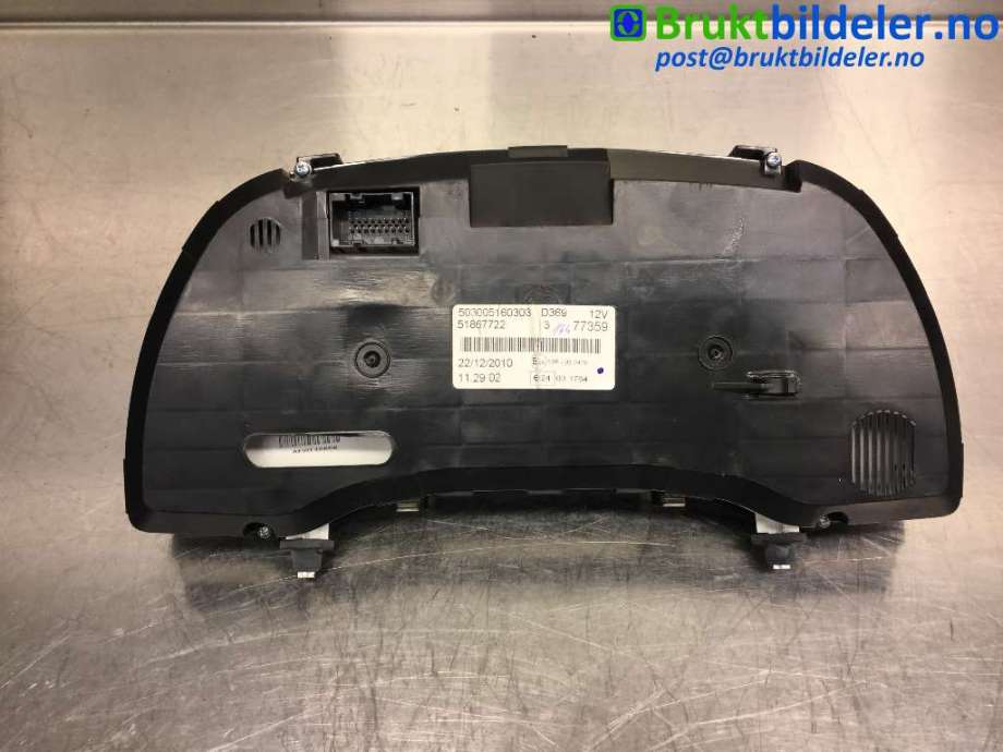 Instrumentpanel til Fiat Doblo 2010-->> (Type II)  (FIAT|51867722|503005160303|)