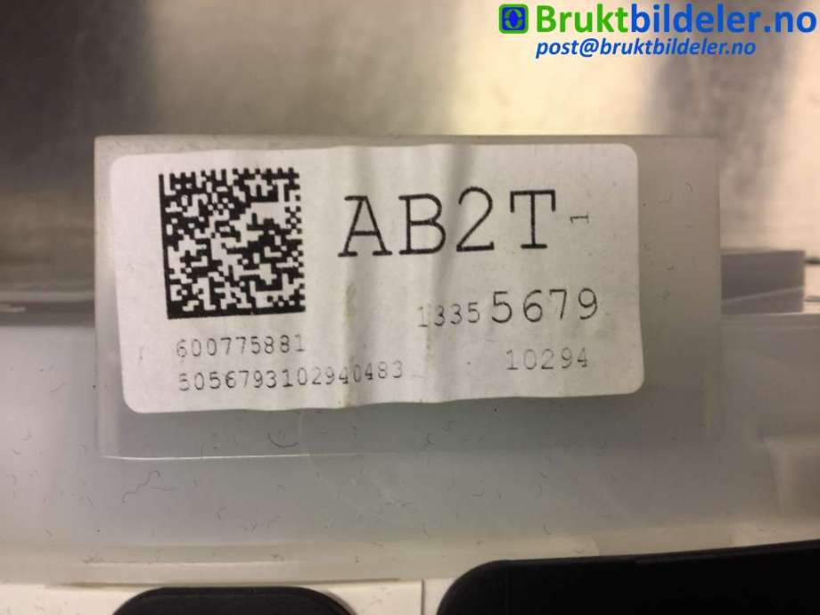 Instrumentpanel til Opel Astra J 2010-2015 (OPEL|13355679|600775881|)