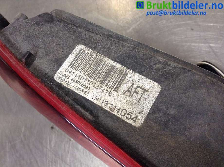 Baklykt venstre indre til Opel Astra J 2010-2015  (OPEL|13314054|)