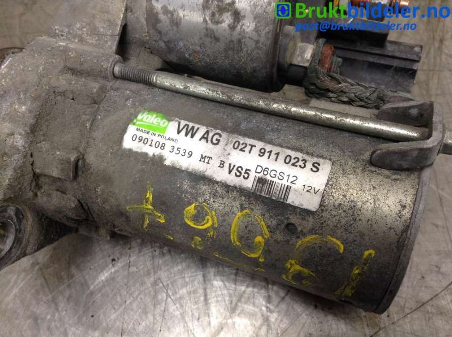 Starter til Škoda Octavia 2005-2008 (Type II, Fase 1) (SKODA|02T 911 023 S|090108 3539|)