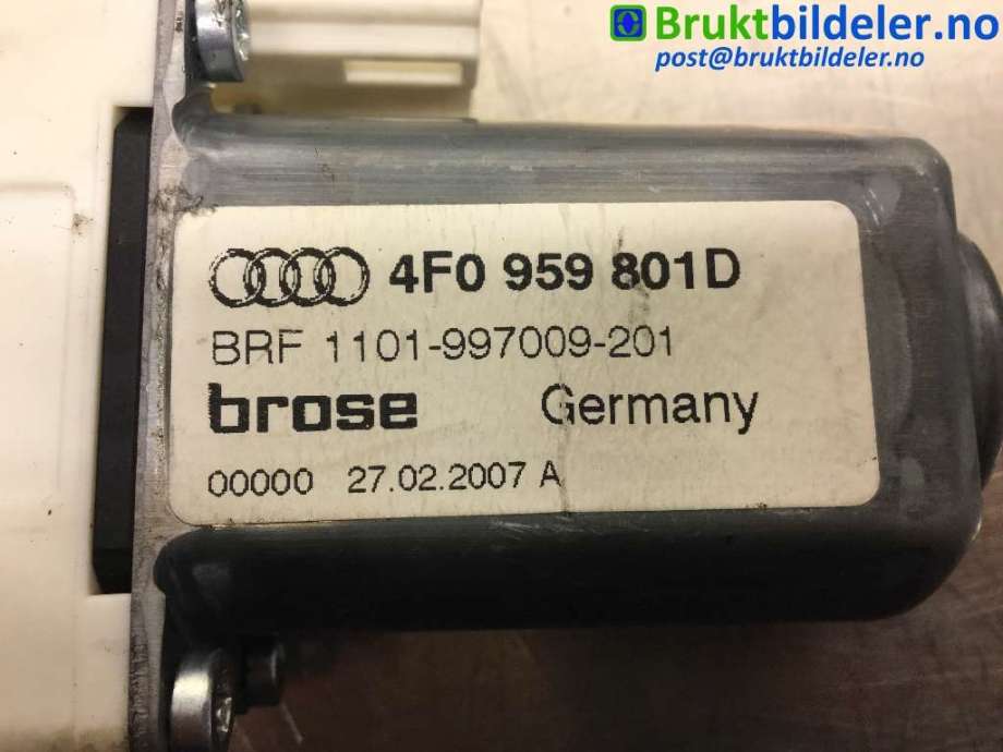 Ruteheis venstre foran til Audi A6, Allroad 2006-2008 (Type II, Fase 1) (C6) (C6) (AUDI|4F0 959 801 D|)
