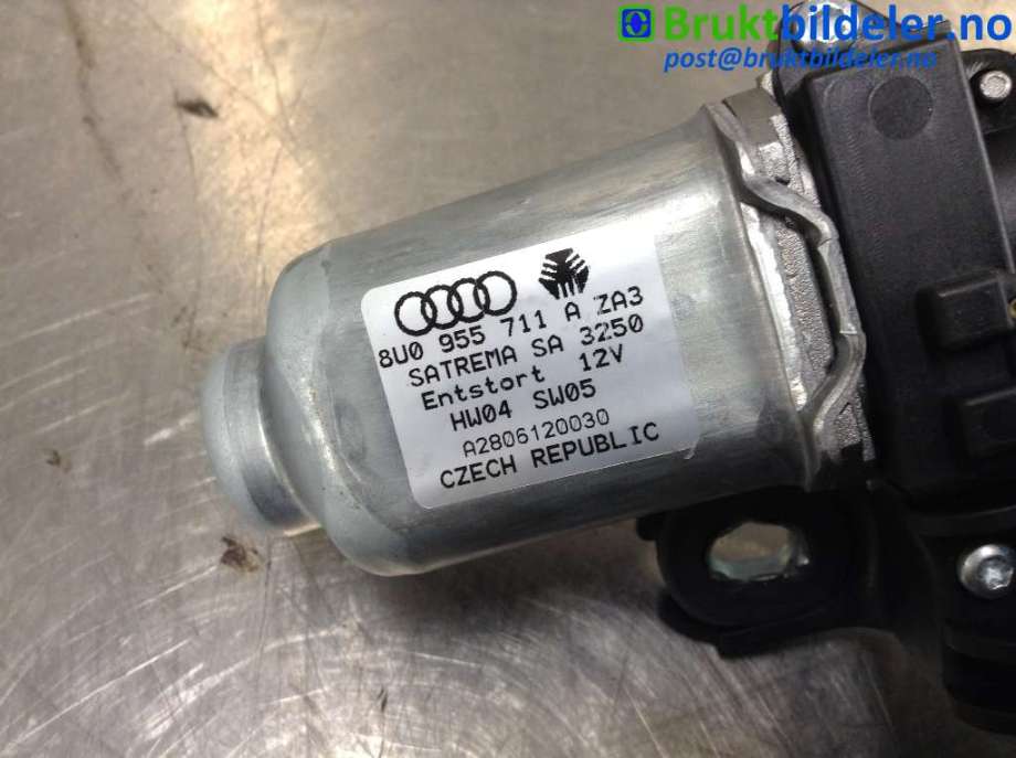 Viskermotor bakrute til Audi Q3 2011-2014 (Type I, Fase 1) (AUDI|8I0 955 711 A|A2806120030|)