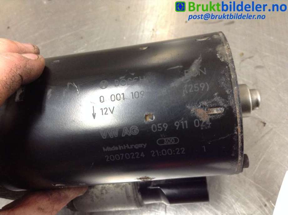 Starter diesel til Audi A6, Allroad 2006-2008 (Type II, Fase 1) (C6) (C6) (AUDI|059* 911 024|0 001 109 258|)