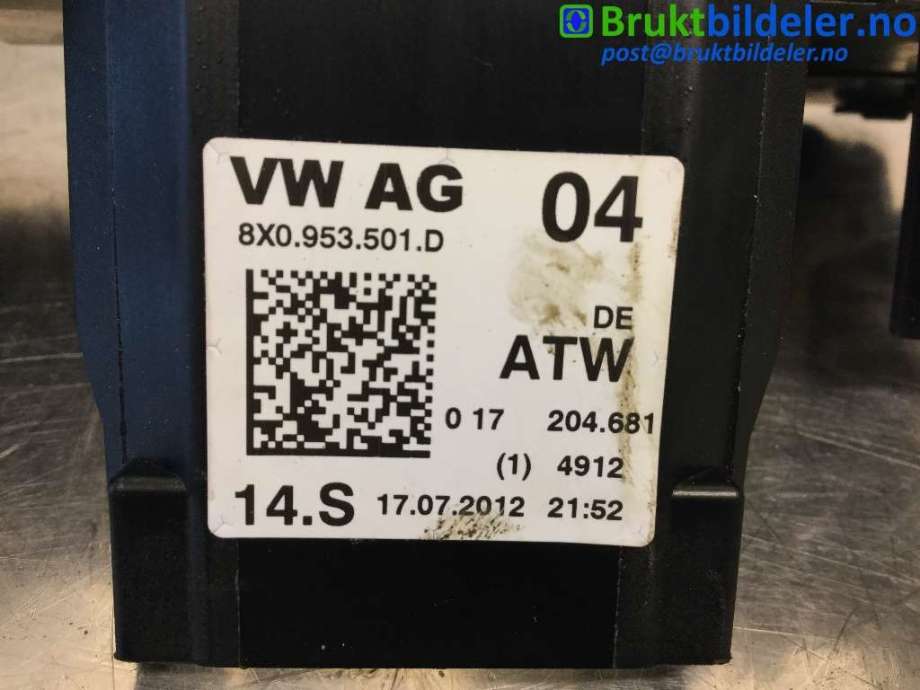 Bryter combi til Audi Q3 2011-2014 (Type I, Fase 1)  (AUDI|8X0 953 501 D||8X0 953 502 B)