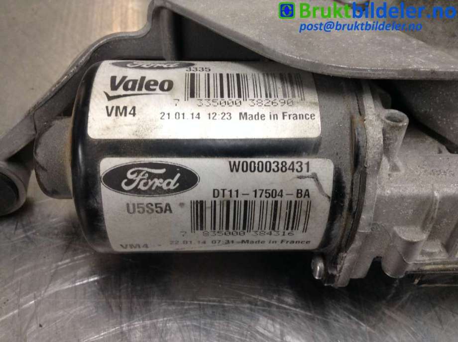 Viskermotor frontrute til Ford Transit Connect 2013-2018 Type II, Fase 1  (FORD|DT11-17504-BA|W000038431|)