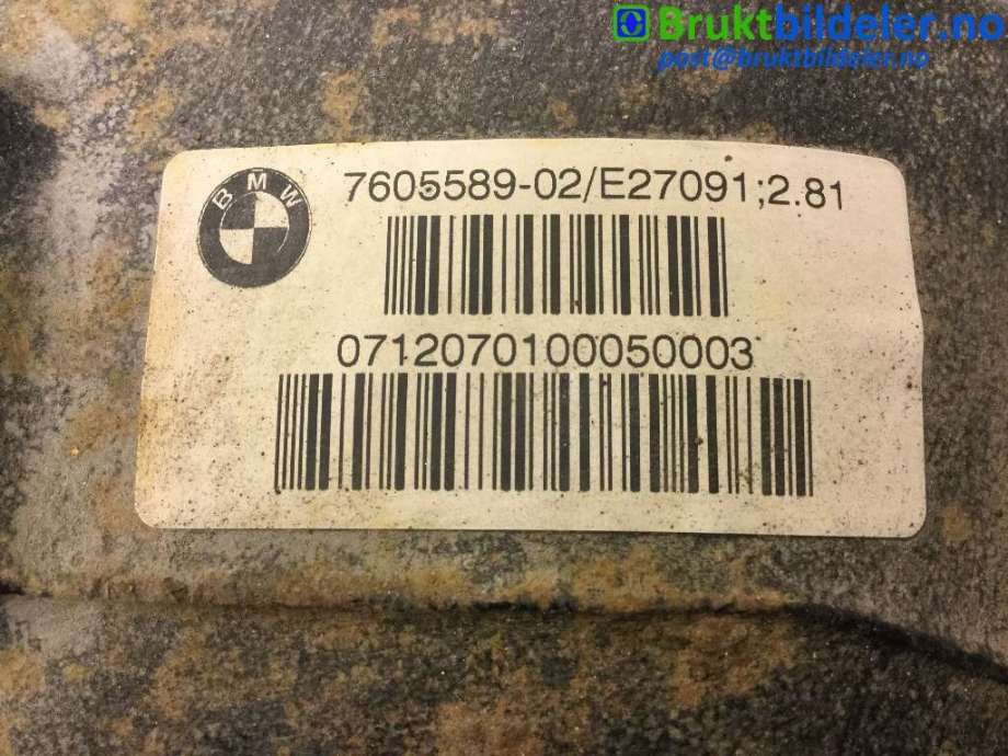 Kardang klokke bak til BMW 3-Serie 2012-2018 (F30/F31/F34) (F30/F31/F34) (BMW|7541580-02|E27091|7599475-02)