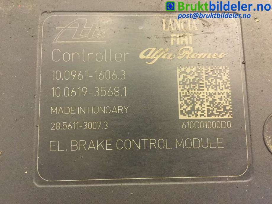 ABS sentral til Fiat Doblo 2010-->> (Type II) (FIAT|51888858|10.0961-1306.3|10.0212-0597.4)