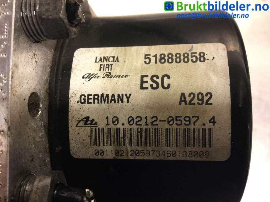 ABS sentral til Fiat Doblo 2010-->> (Type II) (FIAT|51888858|10.0961-1306.3|10.0212-0597.4)