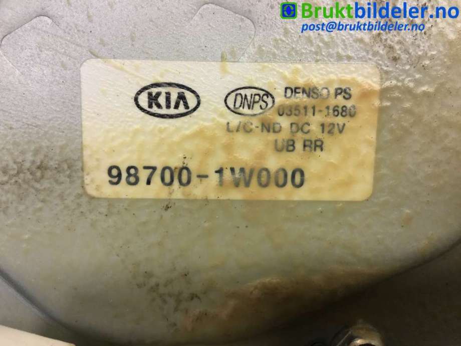 Viskermotor bakrute til Kia Rio 2011-2017 Type III  (KIA|98700-1W000|03511-1680|)