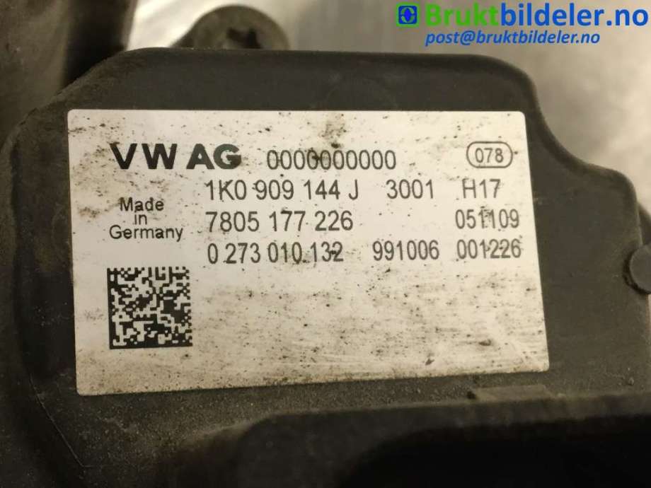 Tannstang elektrisk til VW Golf VI 2008-2012  (VOLKSWAGEN|1K1 423 051 ED||1K0 909 144 J)