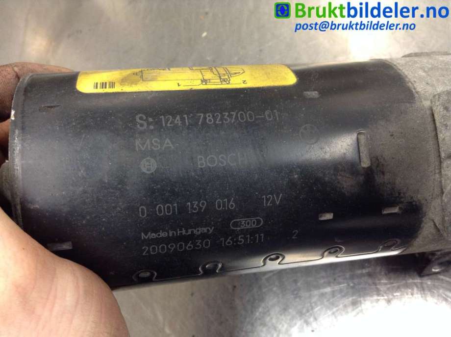 Starter diesel til BMW 1-Serie 2004-2011 (E81/E82/E87/E88) (E81/E82/E87/E88) (BMW|1241 7823700-01|0 001 139 016|)