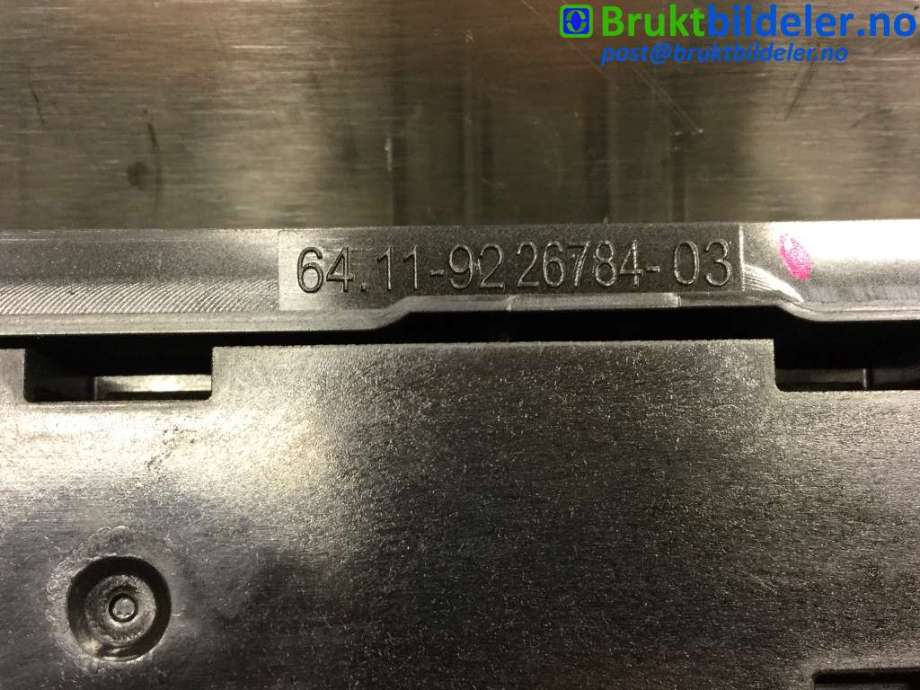 Varmeapparat betjening til BMW 3-Serie 2012-2018 (F30/F31/F34) (F30/F31/F34) (BMW|64 11 9 226 784-03||173 138 10)