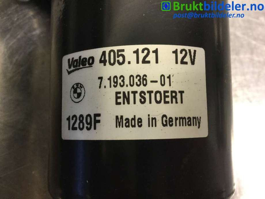 Viskermotor frontrute til BMW 1-Serie 2004-2011 (E81/E82/E87/E88) (E81/E82/E87/E88) (BMW|7 193 036-01|405121|)