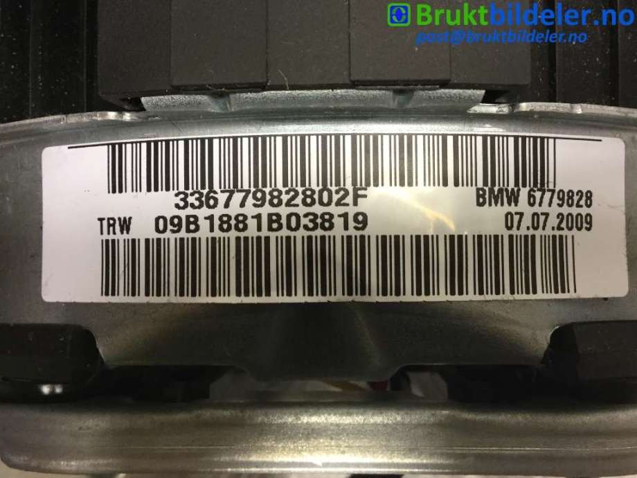 Airbag rattpute til BMW 1-Serie 2004-2011 (E81/E82/E87/E88) (E81/E82/E87/E88) (BMW|6 779 828|09B1881B03819|)