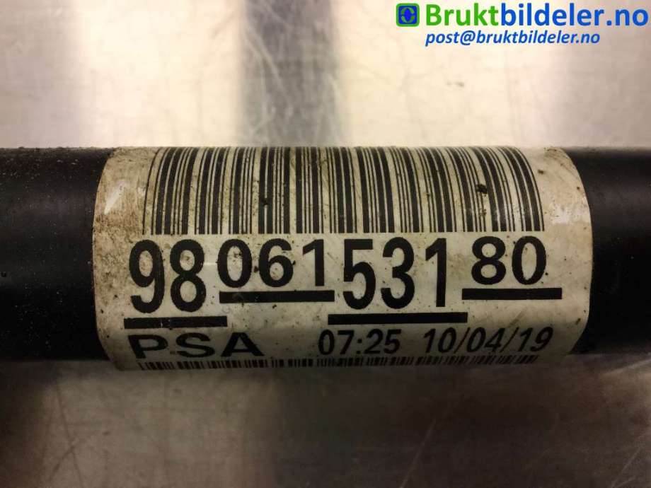 Drivaksel høyre foran til Peugeot Expert 2016-->> (Type III)  (PEUGEOT|98 061 531 80|)