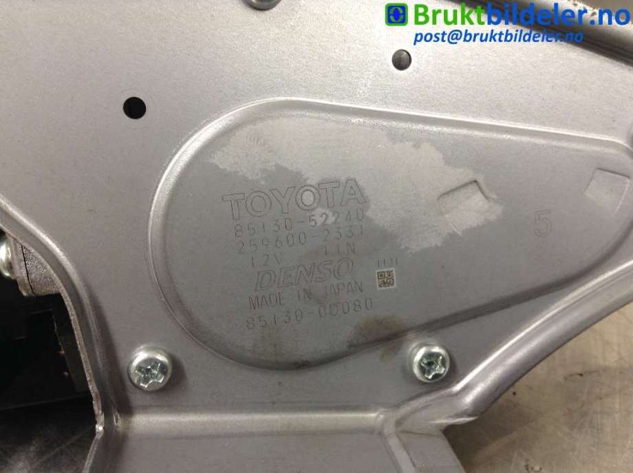 Viskermotor bakrute til Toyota Yaris 2012-2014 (Type III, Fase 1)  (TOYOTA|85130-52240|259600-2331|)