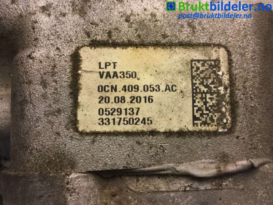Girkasse 4WD fordelingskasse til VW Caddy 2015-2020 (Type III, Fase 3)  (VOLKSWAGEN|OCN 409 053 AC|)