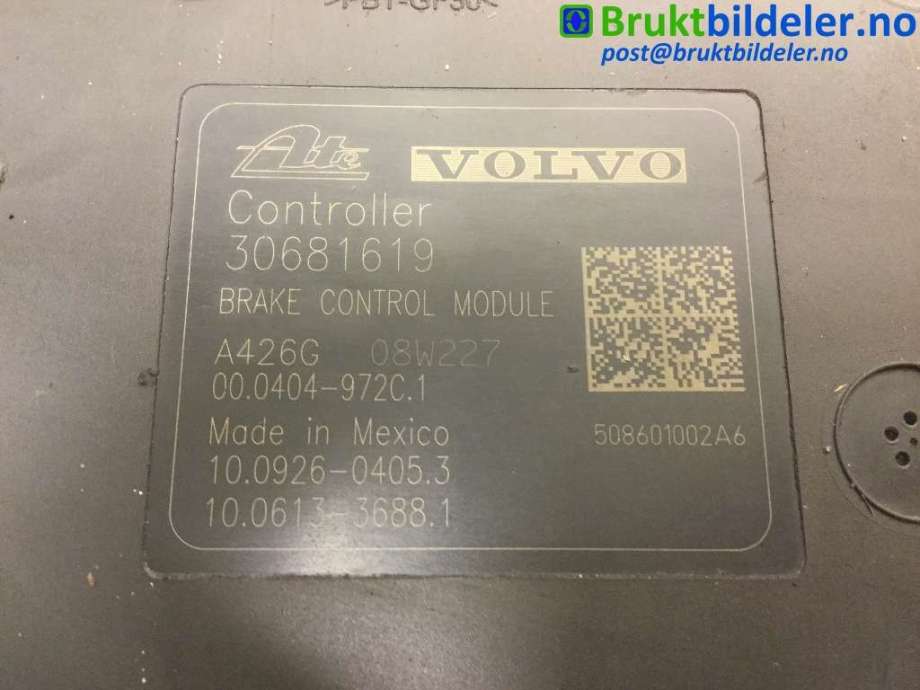 ABS sentral til Volvo XC70 2008-2013 (Type II, Fase 1)  (VOLVO|30681619|10.0212-0182.4|8H9N-2C405-AC)
