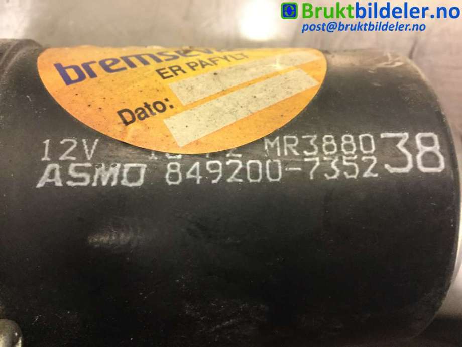 Viskermotor frontrute til Mitsubishi Pajero 2000-2006 (Type III)  (MITSUBISHI|MR388038|849200-7352|)