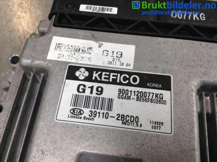 Styreenhet motor til Kia Soul 2009-2013 (Type I) (SOUL 12|39110-2BCD0|9001120077KG|)