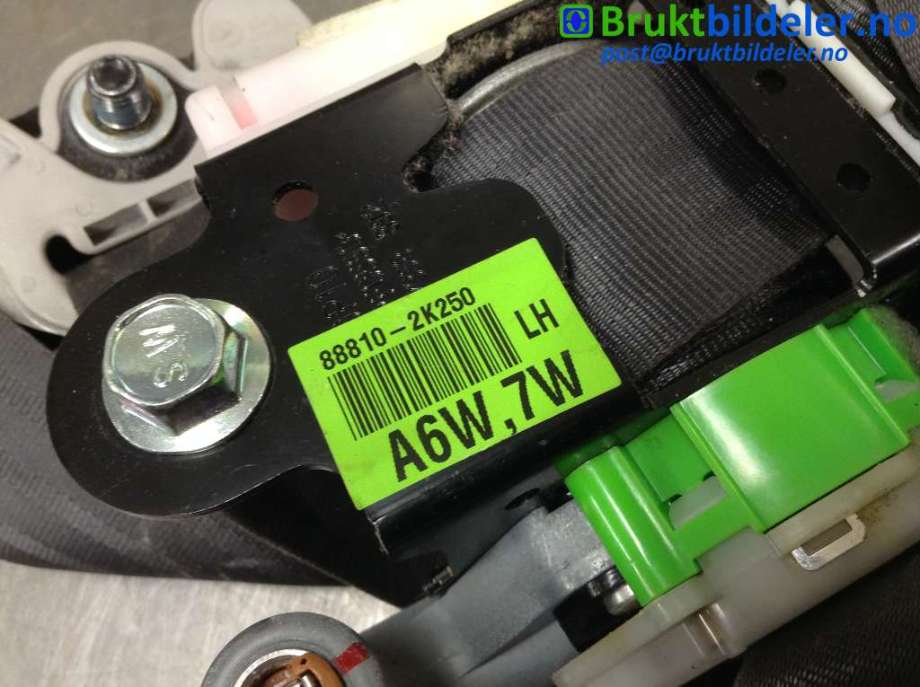 Sikkerhetsbelte foran venstre til Kia Soul 2009-2013 (Type I) (SOUL 12|88810-2K250|)