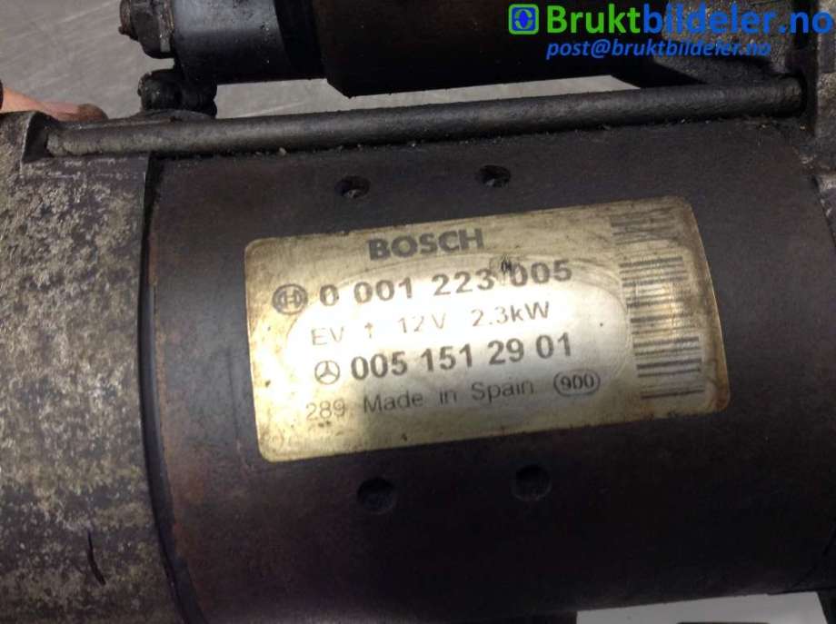Starter diesel til Mercedes E-Klasse 2002-2006 (Fase 1) (W211) (W211) (MERCEDES|005 151 29 01|0 001 223 005|)