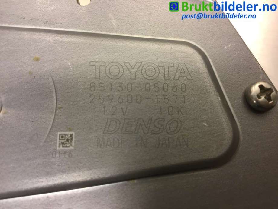 Viskermotor bakrute til Toyota Avensis 2009-2015 (Type III, Fase 1)  (TOYOTA|85130-05060|259600-1571|)