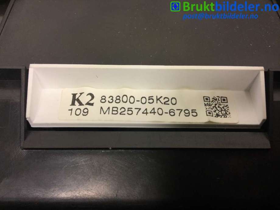 Instrumentpanel til Toyota Avensis 2009-2015 (Type III, Fase 1)  (TOYOTA|83800-05K20|MB257440-6795|)