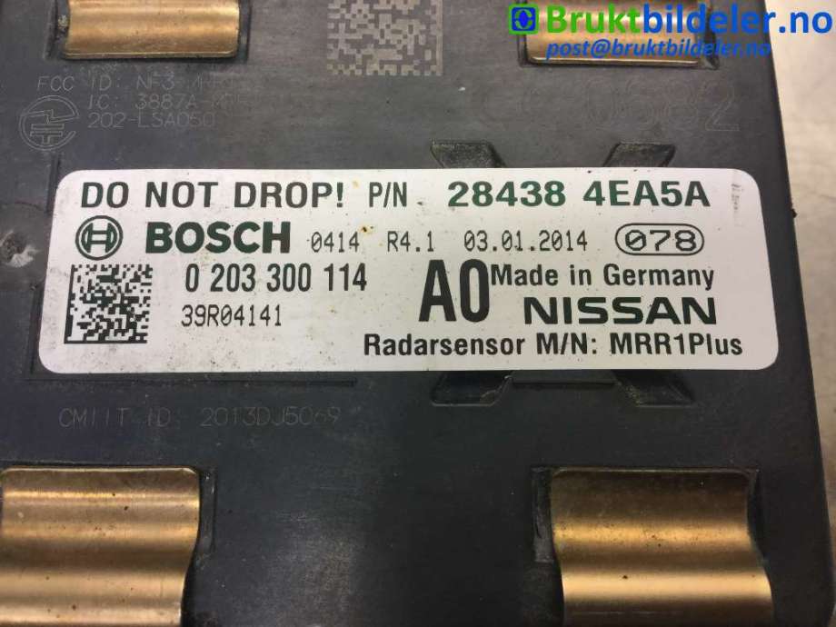 Sensor radar til Nissan Qashqai 2014-2021 (Type II)  (NISSAN|28438-4EA5A|0 203 300 114|)