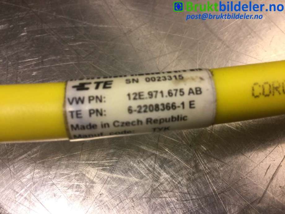 Batterilader (OBC - On Board Charger) til VW e-Golf 2014-2017 (Fase 1)  (VOLKSWAGEN|12E 971 675 AB|)