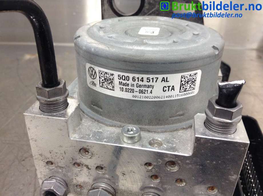 ABS sentral til VW e-Golf 2014-2017 (Fase 1)  (VOLKSWAGEN|5Q0 614 517 AL|10.0220-0621.4|5Q0 907 379 AK)