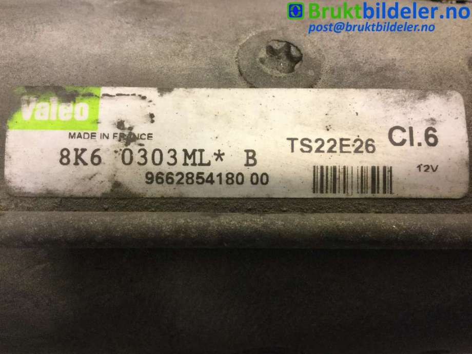 Starter diesel til Peugeot Expert 2007-2016 (Type II)  (PEUGEOT|96 628 541 80||TS22E26)