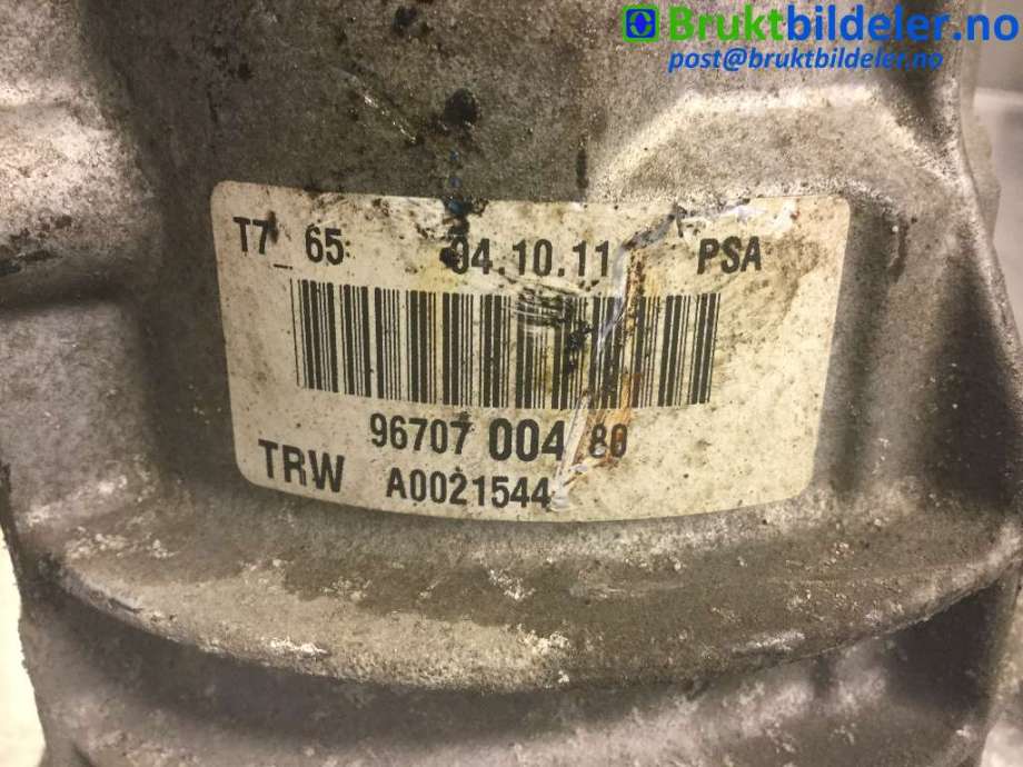 Servo pumpe elektrisk til Citroën Berlingo 2008-2015 (Type II, Fase 1)  (CITROEN|96 707 004 80|A0021544|)