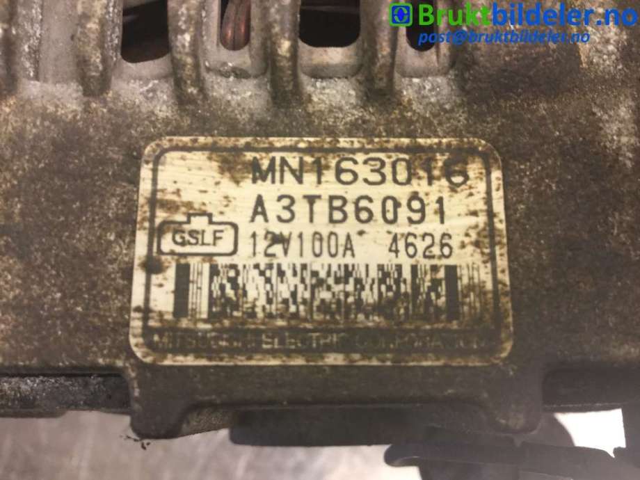 Dynamo til Mitsubishi Outlander 2003-2006 (Type I)  (MITSUBISHI|MN163016|A3TB6091|)