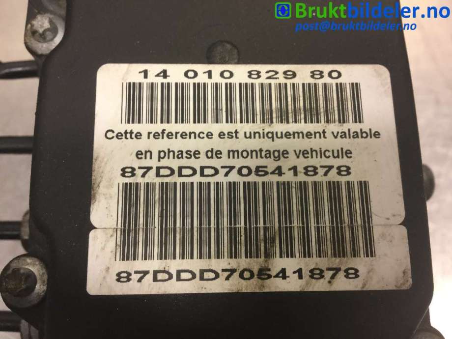ABS sentral til Peugeot Expert 2007-2016 (Type II)  (PEUGEOT|14 010 829 80|0 265 231 550|14 005 132 80)